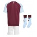 Camisa de time de futebol Aston Villa Replicas 1º Equipamento Infantil 2024-25 Manga Curta (+ Calças curtas)